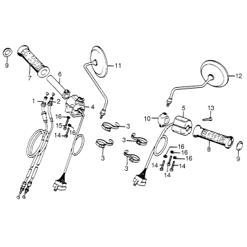 HANDLE GRIP + SWITCH