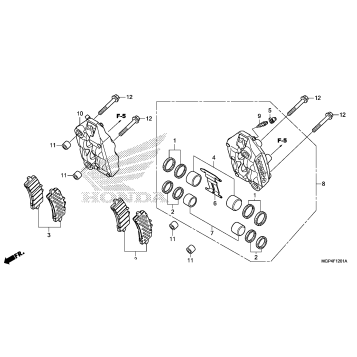 FRONT BRAKE CALIPER      (2)