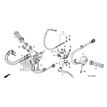 HANDLE LEVER@SWITCH@CABLE
