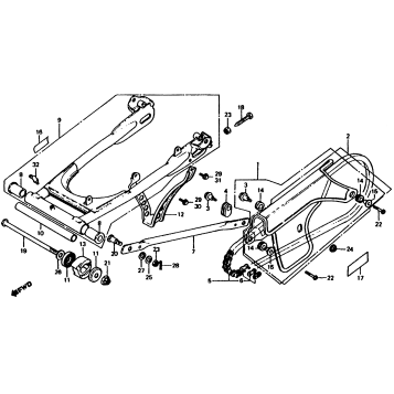 SWINGARM + CHAIN CASE