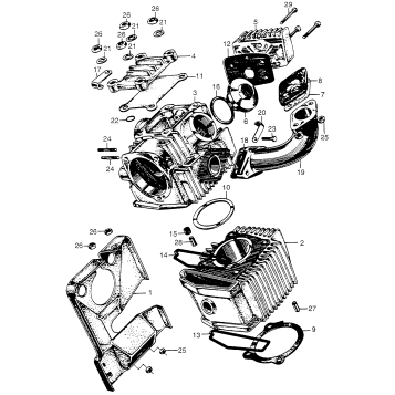 CYLINDER + CYLINDER HEAD