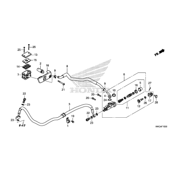 REAR BRAKE MASTER        CYLINDER (1)
