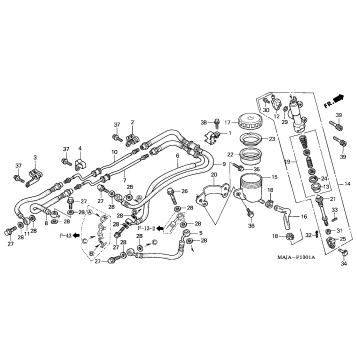 REAR BRAKE MASTER        CYLINDER