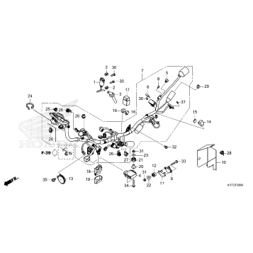 WIRE HARNESS             (CRF300L/LA/LDA)