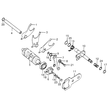 SHIFT DRUM + SHIFT FORK
