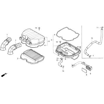F2 AIR CLEANER 91-94