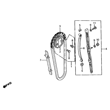 CAM CHAIN + TENSIONER