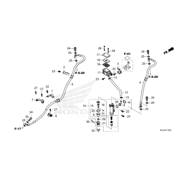 REAR BRAKE MASTER        CYLINDER