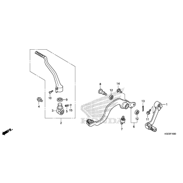 PEDAL@KICK STARTER ARM