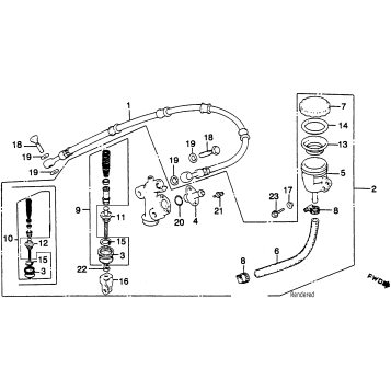 REAR BRAKE MASTER CYL.
