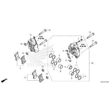 FRONT BRAKE CALIPER      (1)