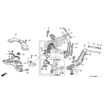 HANDLEBAR@TOP BRIDGE     (GL1800'06-)