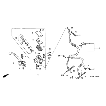 FRONT BRAKE MASTER CYLINDER