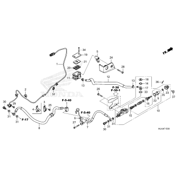 REAR BRAKE MASTER        CYLINDER
