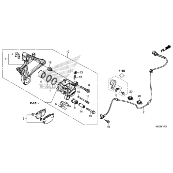 REAR BRAKE CALIPER       (2)