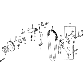 CAM CHAIN + TENSIONER
