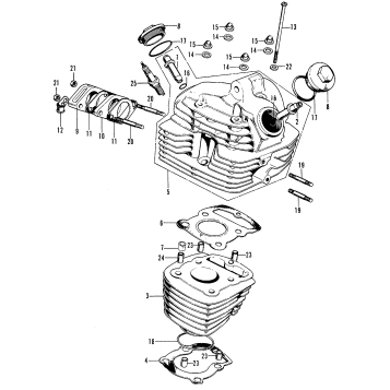 CYLINDER + CYLINDER HEAD