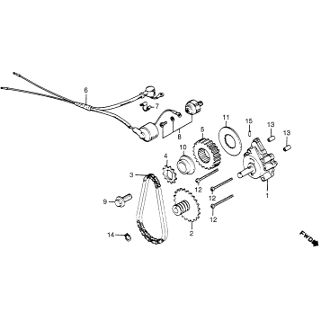 CM400C/TOIL PUMP + OIL PRESSURE SWITCH