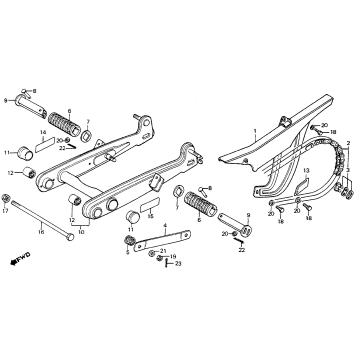 SWINGARM + CHAIN CASE