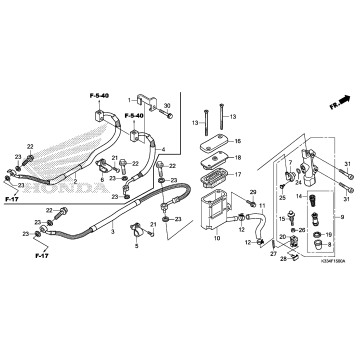 REAR BRAKE MASTER        CYLINDER