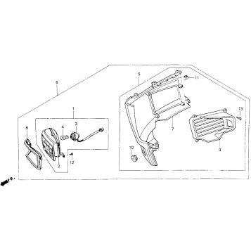 R. SIDE UNDER COWL SET 92