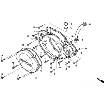 RIGHT CRANKCASE COVER 90-91