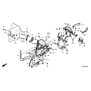 UPPER COVER@WINDSCREEN