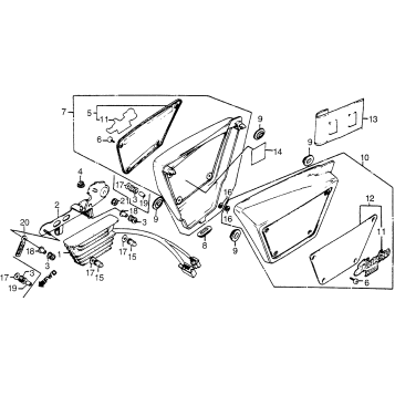 SIDE COVER + RECTIFIER