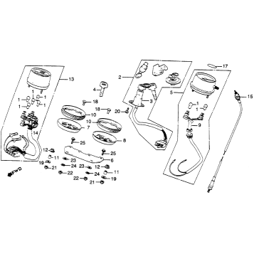 CM450E INSTRUMENT + KEY SET