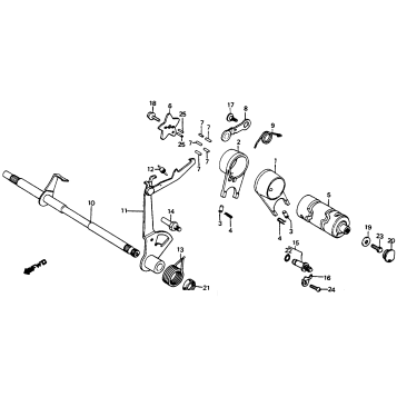 SHIFT DRUM + SHIFT FORK