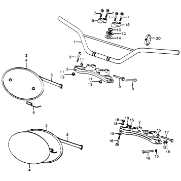 HANDLEBAR + TOP BRIDGE