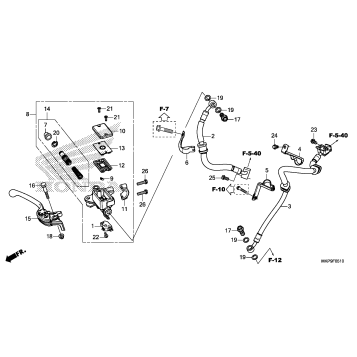 FRONT BRAKE MASTER       CYLINDER (2)