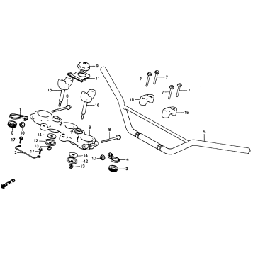 HANDLEBAR + TOP BRIDGE