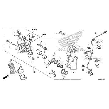 RIGHT FRONT BRAKE CALIPER