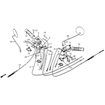 CONTROL LEVERS + SWITCHES + CABLES