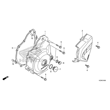 LEFT CRANKCASE COVER