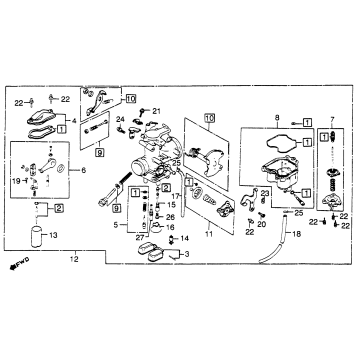 XL500R CARBURETOR 82