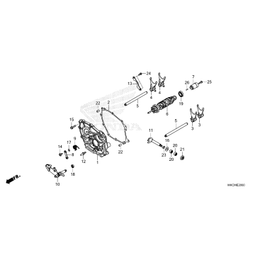 SHIFT DRUM@SHIFT FORK