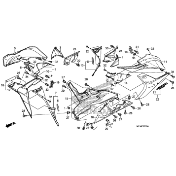 LOWER COWL (CBR600RR'07, '08)