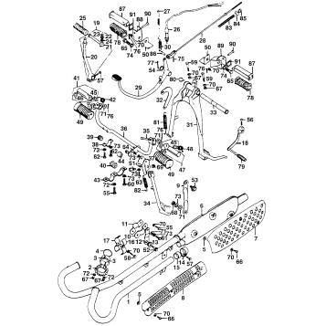 CL MUFFLER + STAND + PEDAL