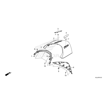 REAR CENTER TOP COVER