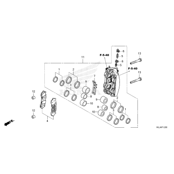 RIGHT FRONT BRAKE CALIPER