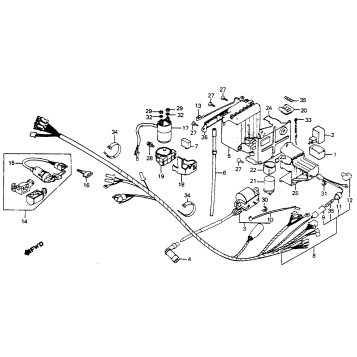 WIRE HARNESS + BATTERY