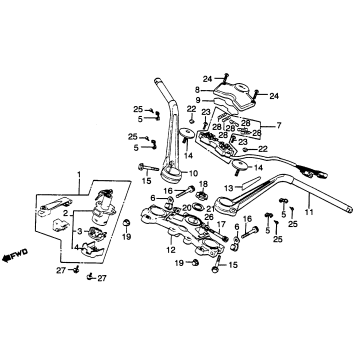 HANDLEBAR + TOP BRIDGE