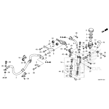 REAR BRAKE MASTER        CYLINDER (2)