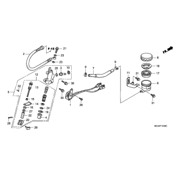 REAR BRAKE MASTER CYLINDER