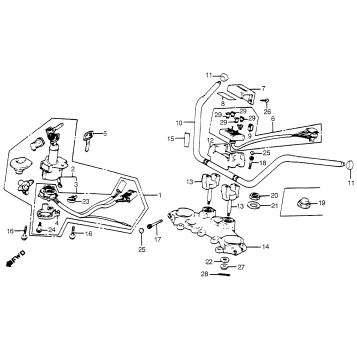 HANDLEBAR + TOP BRIDGE