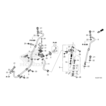 REAR BRAKE MASTER        CYLINDER