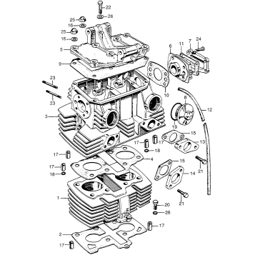 CYLINDER + CYLINDER HEAD