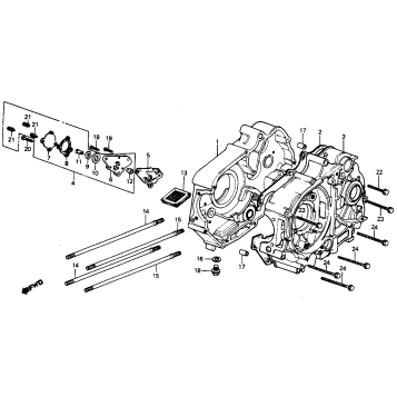 CRANKCASE + OIL PUMP